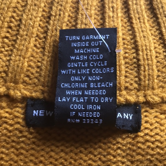 NEW YORK & COMPANY Mustard color Size Medium long shirt/ mini dress Brand New. - Picture 8 of 8